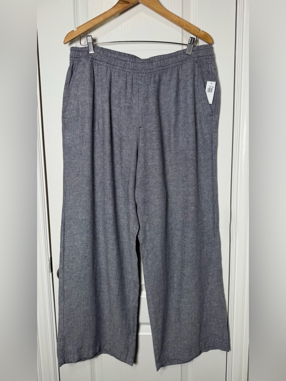 Old Navy NWT High-Waisted Linen-Blend Wide-Leg Pants Large - Picture 3 of 8